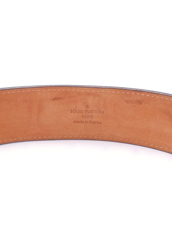Louis Vuitton Initial Monogram Ceinture Leather Belt Brown Gold main image 4